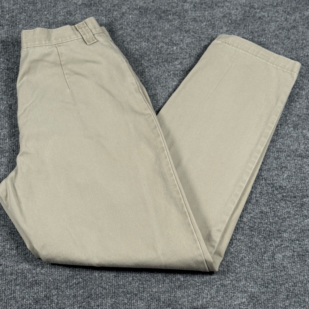 Riders Casuals‎ Womens 28x29 High Rise Pants Tan Beige Khaki Straight Leg Chino